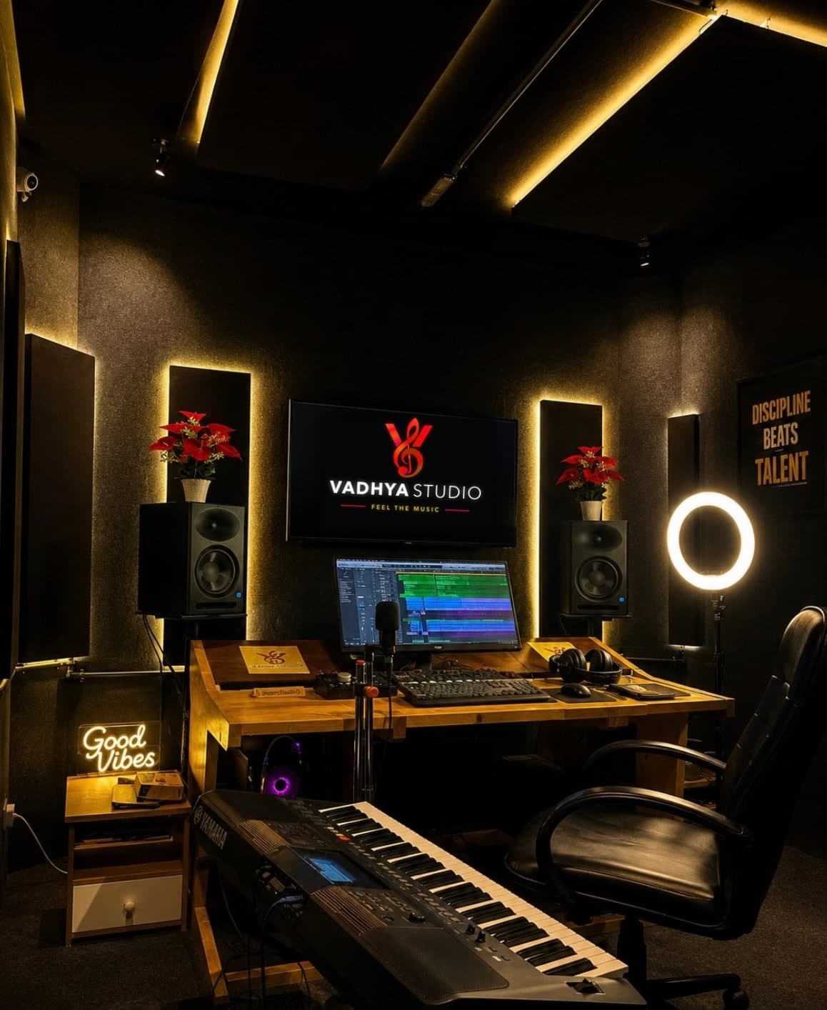 Vadhya Studio control room